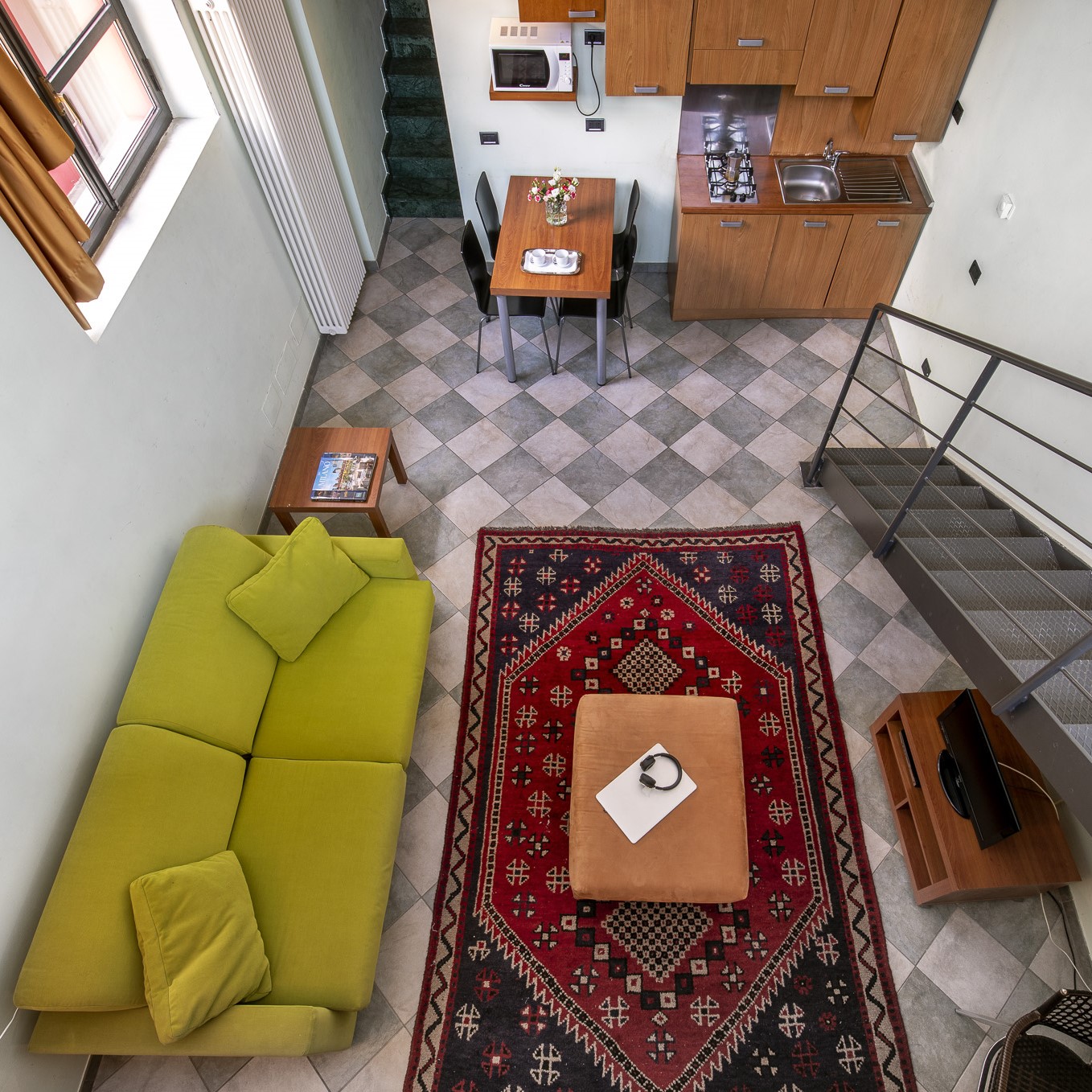 loft in affitto a Milano - living e cucina loft in affitto a Milano - living e cucina